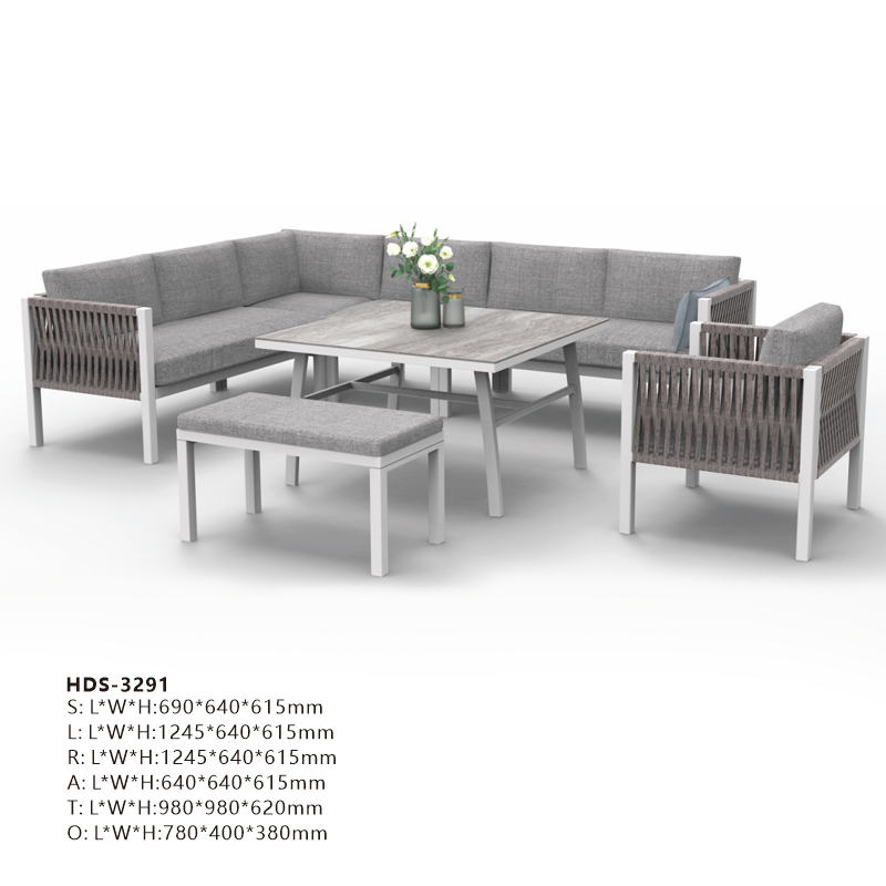 HDS-3291(7 pcs Alum Sofa Sets)
