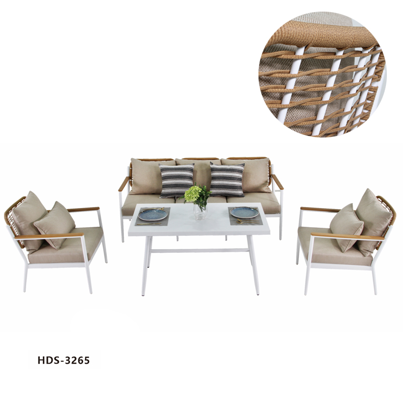 HDS-3265(5pcs Alum Wicker Sofa Set)