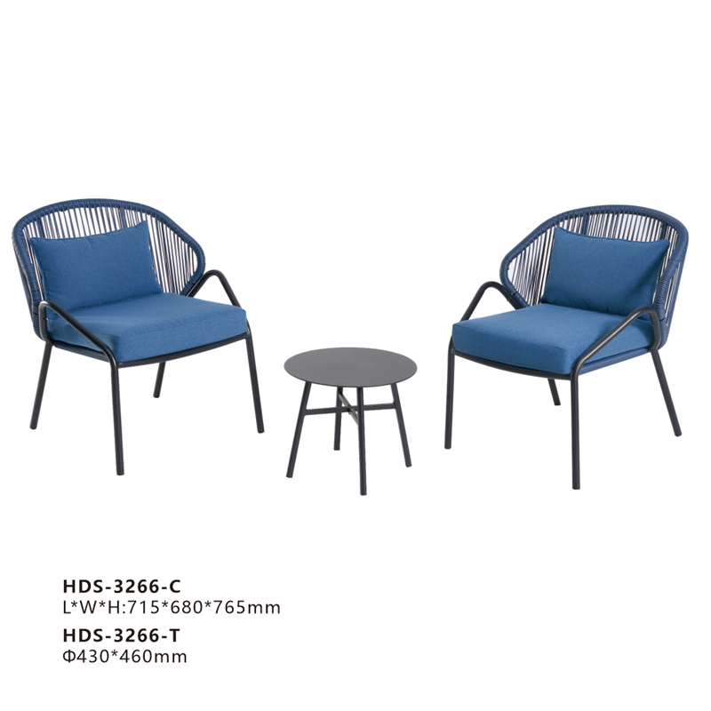 HDS-3266（Steel Wicker Chat Set）